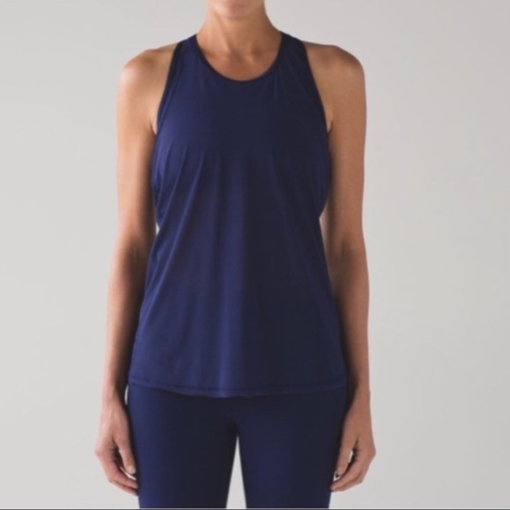 Lululemon Fit Physique Tank Blue Sz 2 XXS